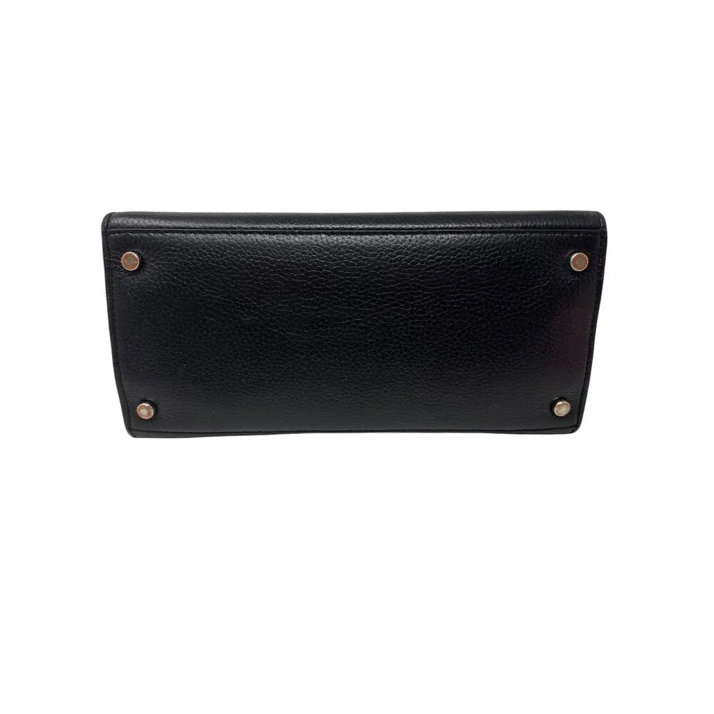 Kate Spade Hayes Medium Black‎ Pebbled Leather Handbag Purse Crossbody